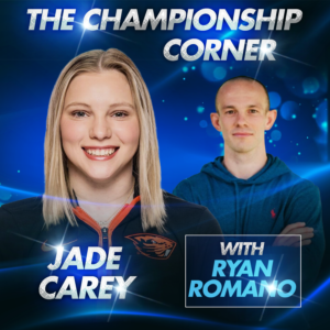 Jade Carey and Ryan Romano